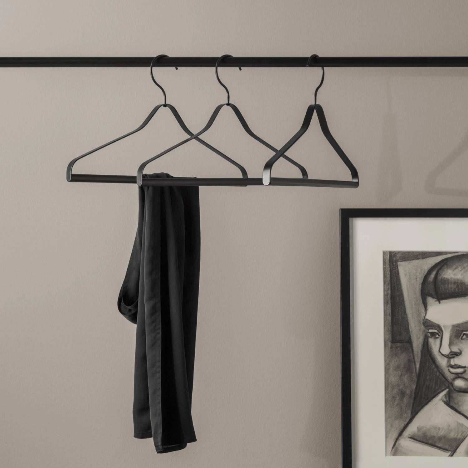 Black Coat Hanger: Set of 3  Buy Ferm Living online at A+R