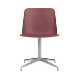 Rely Chair HW16: Red Brown + Polished Aluminum