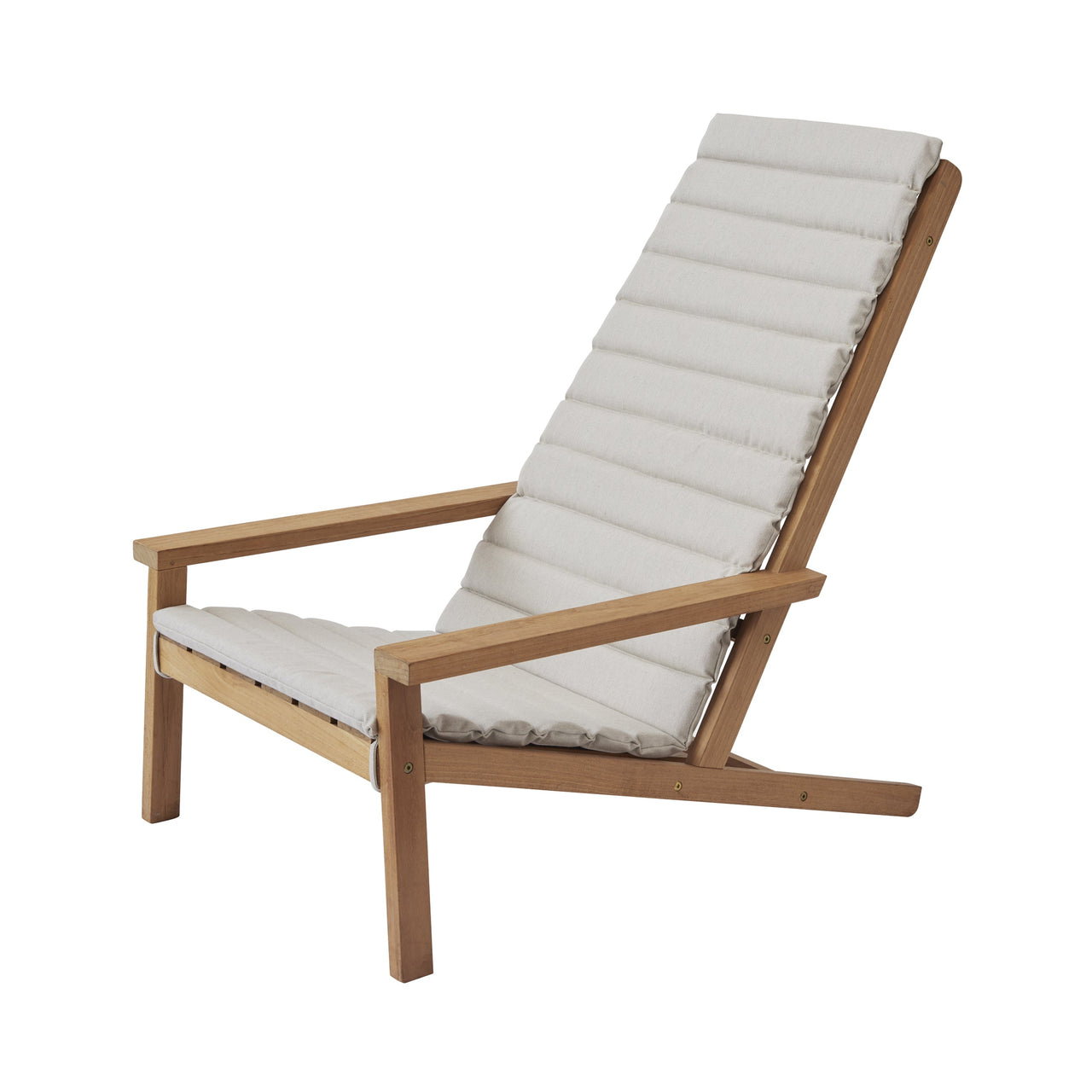 Between Lines Deck Chair: With Papyrus Cushion