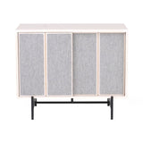 Canvas Small Cabinet Upholstered: Small + Stained Off White