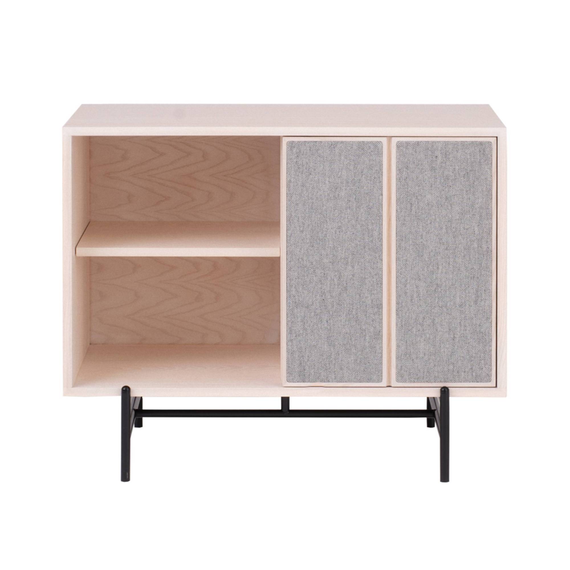 Canvas Small Cabinet Upholstered: Small + Stained Off White