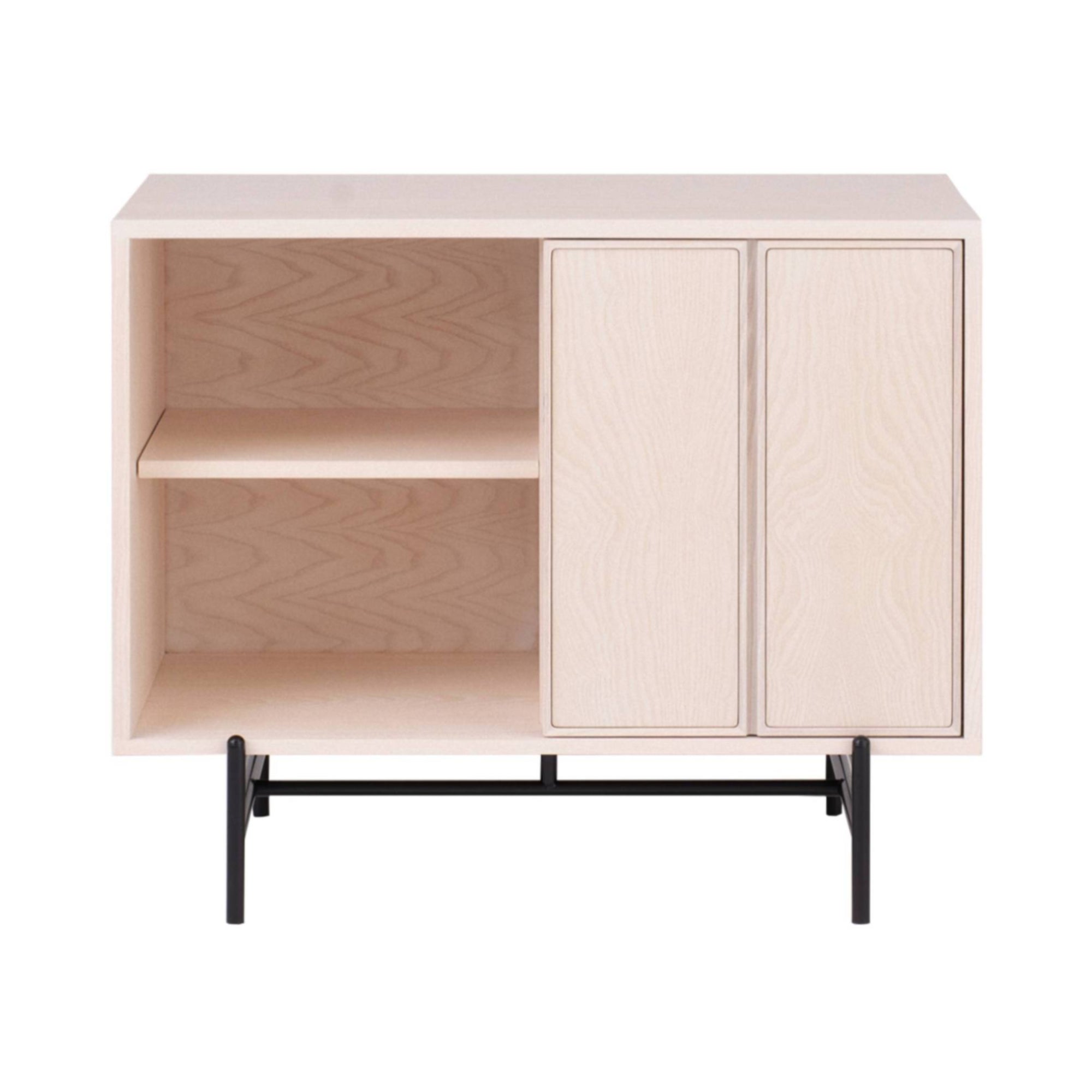 Canvas Cabinet Wood: Small + Off White