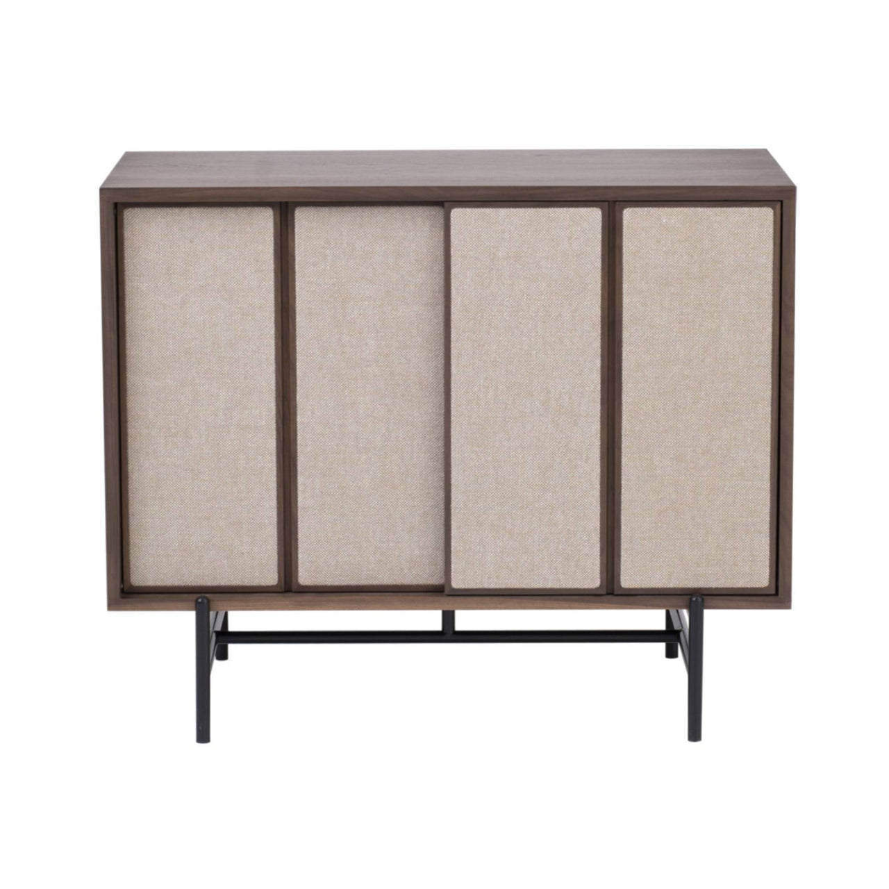 Canvas Small Cabinet Upholstered: Small + Natural Walnut