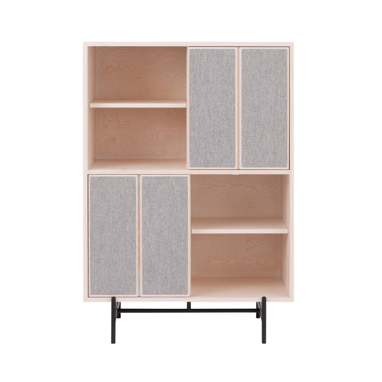 Canvas Tall Cabinet Upholstered: Tall + Stained Off White