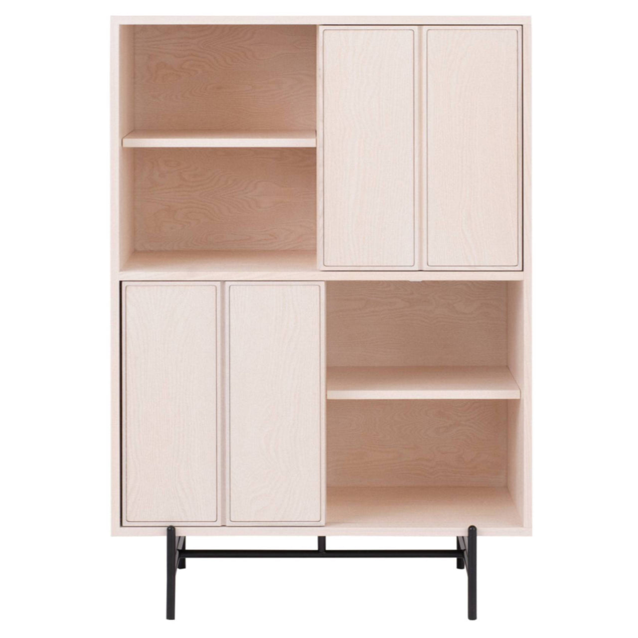 Canvas Cabinet Wood: Tall + Off White