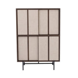 Canvas Tall Cabinet Upholstered: Tall + Natural Walnut