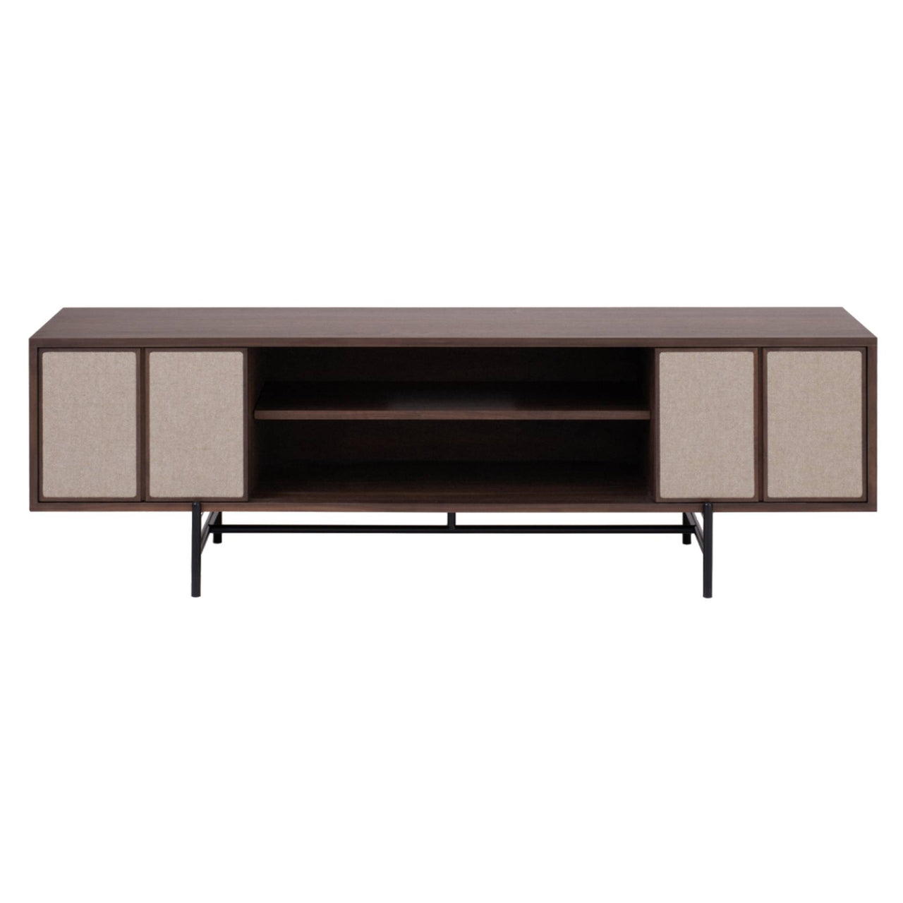 Canvas Media Unit: Natural Walnut