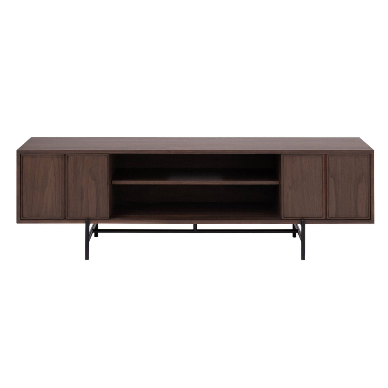 Canvas Media Unit: Wood + Natural Walnut