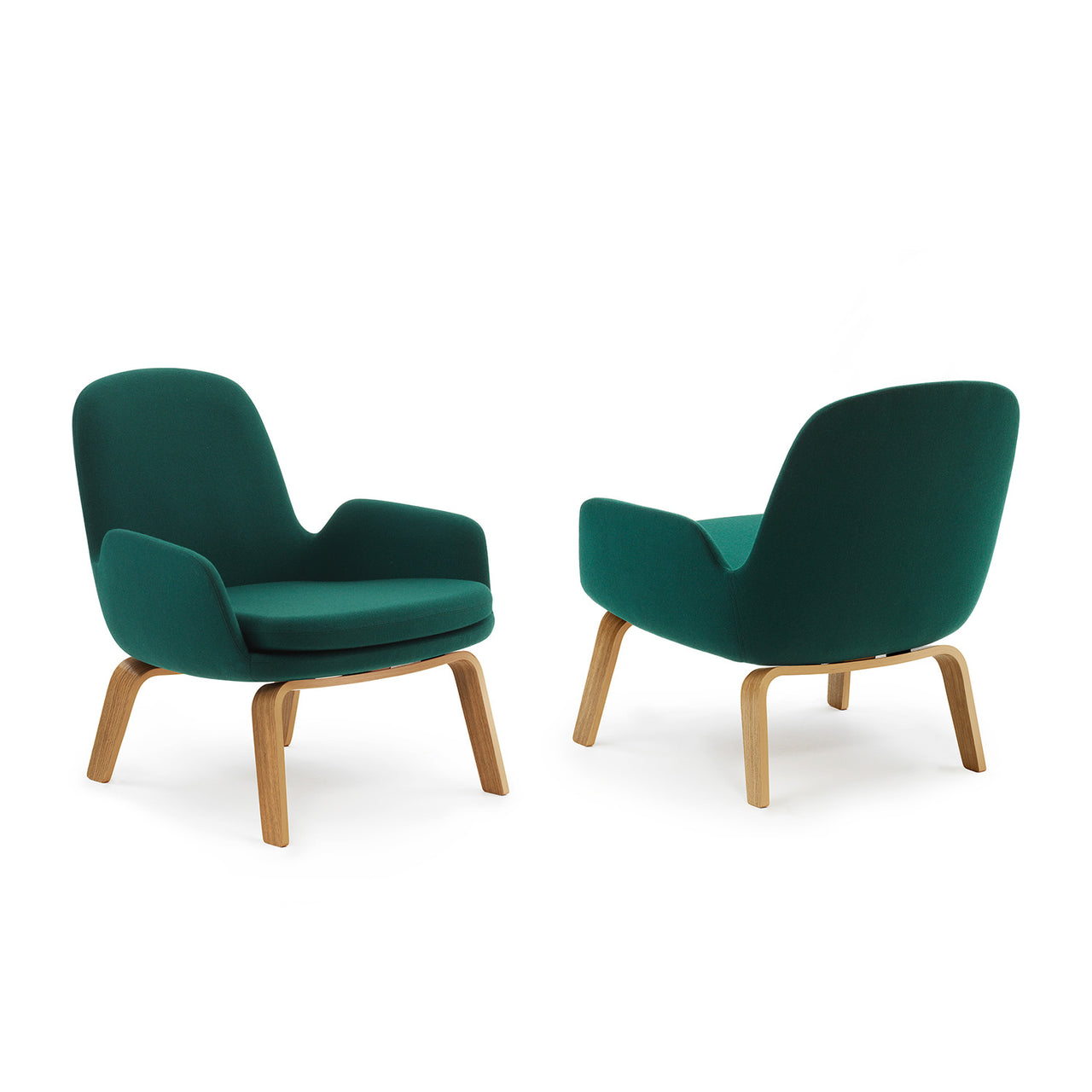 Era Lounge Chair: Low + Wood Base