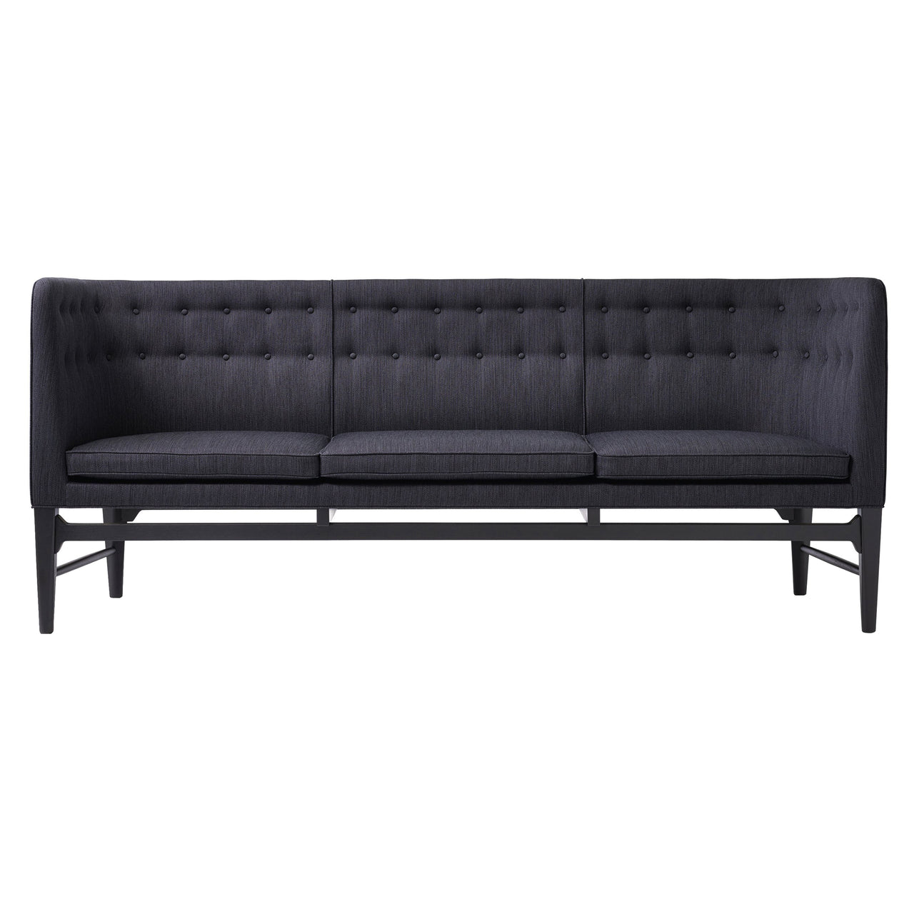 Mayor Sofa AJ5: Black Lacquered Oak