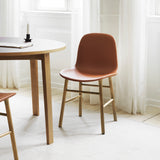 Form Chair: Wood Base + Upholstered
