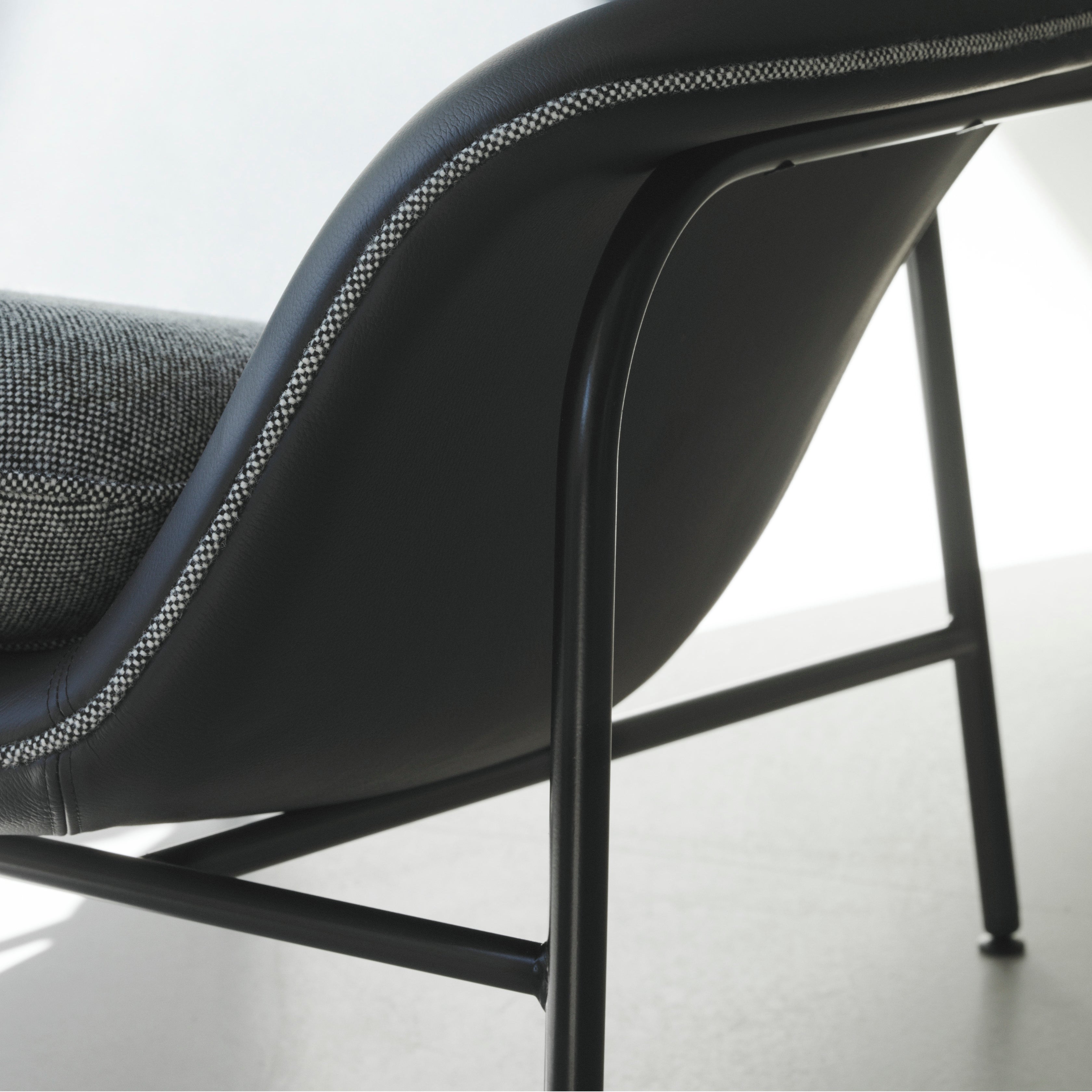 Drape Lounge Chair: High + Steel Base