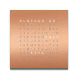 QlockTwo Classic: Brushed Copper