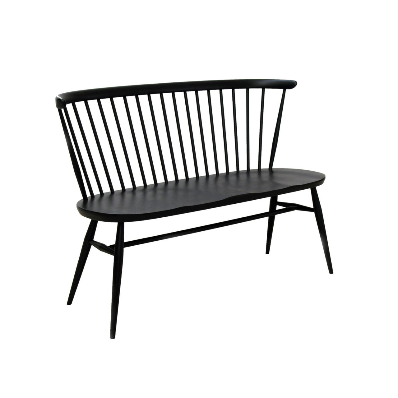 Originals Love Seat Bench: Stained Black