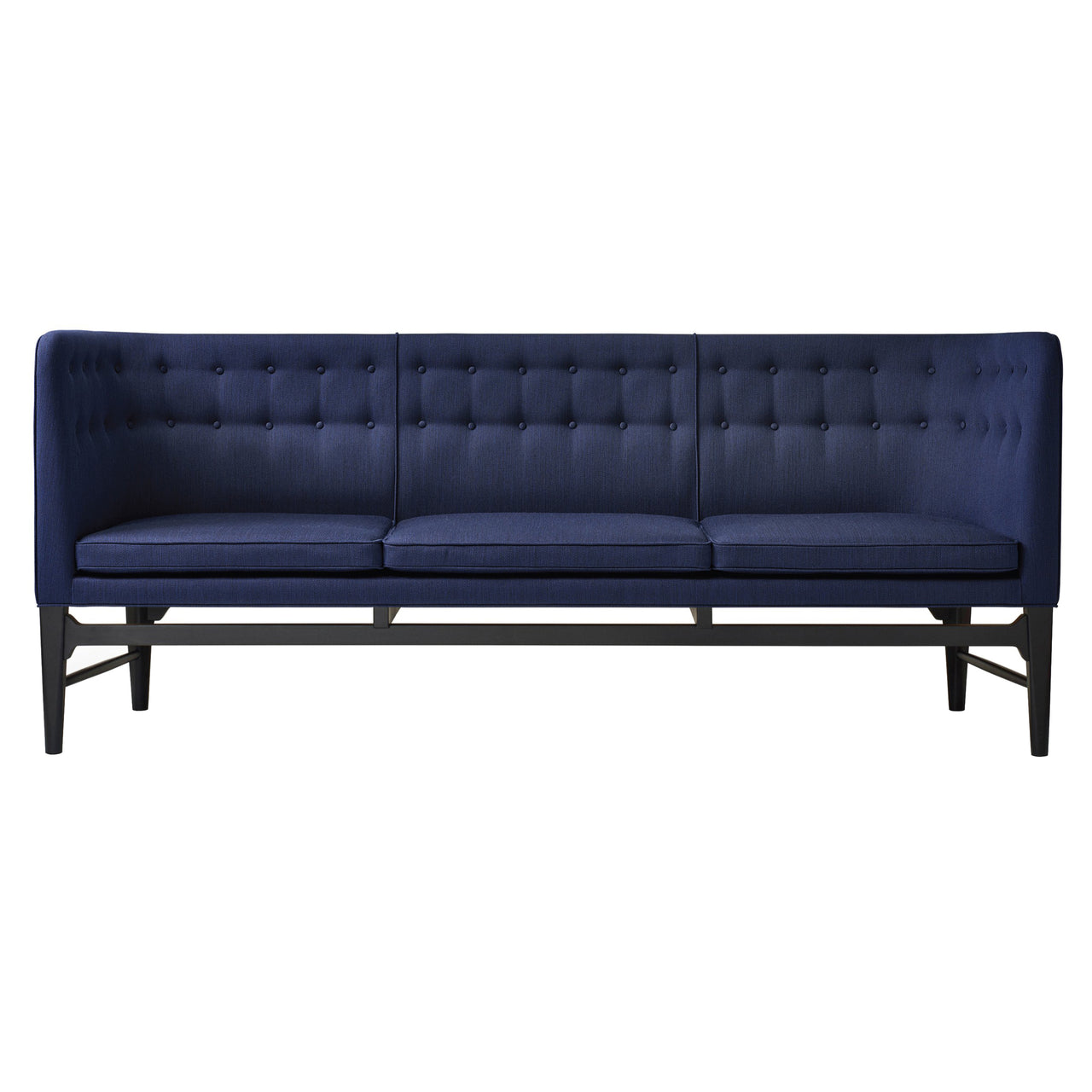 Mayor Sofa AJ5: Black Lacquered Oak