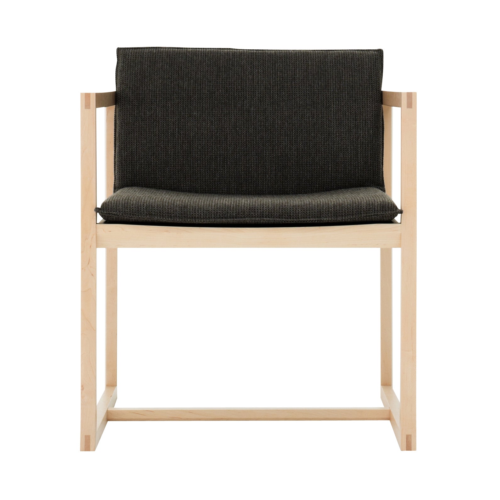 Ren Chair: Pure Oak + Black Leather