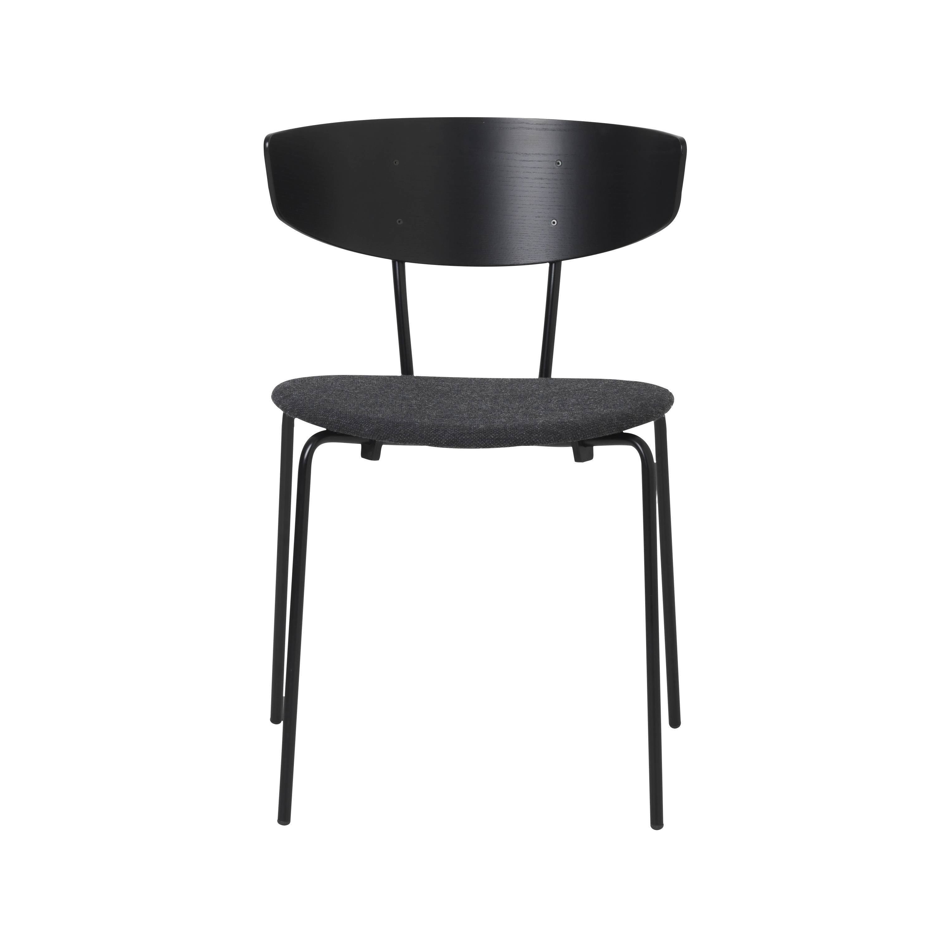 Herman Steel Dining Chair: Seat Upholstered