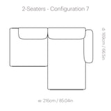 In Situ Modular Sofa: 2 Seater + Configuration 7