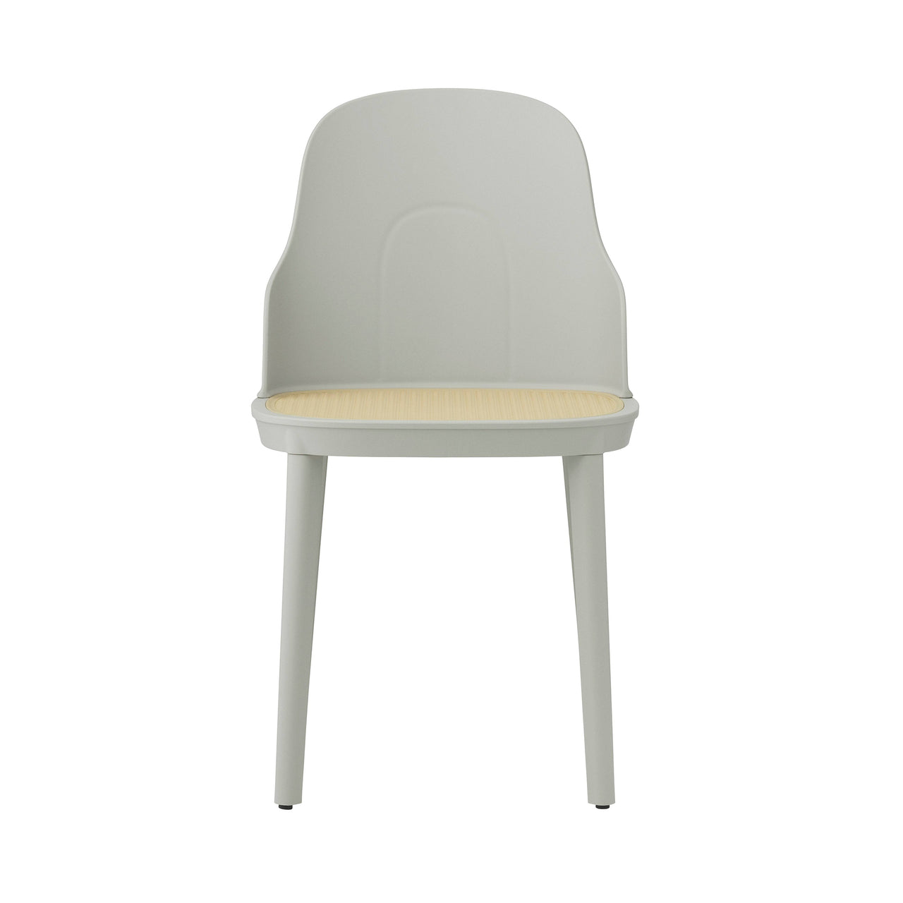 Allez Chair: Molded Wicker + Warm Grey + Polypropylene