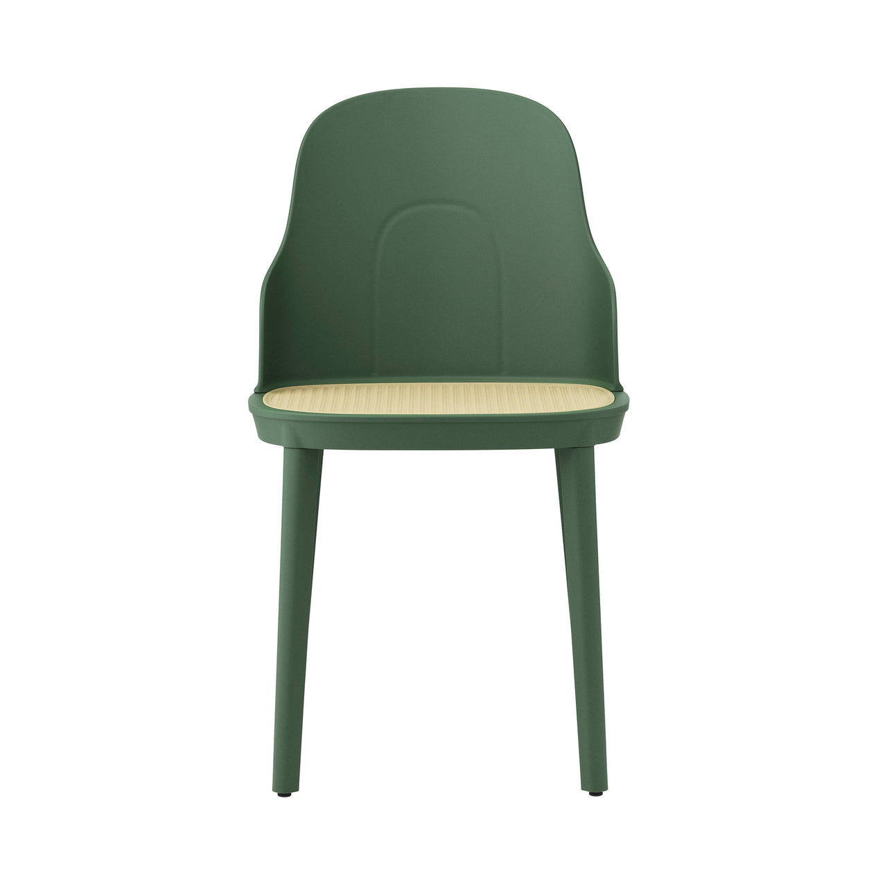 Allez Chair: Molded Wicker + Park Green + Polypropylene