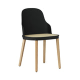 Allez Chair: Molded Wicker + Black + Oak