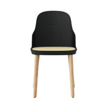 Allez Chair: Molded Wicker + Black + Oak