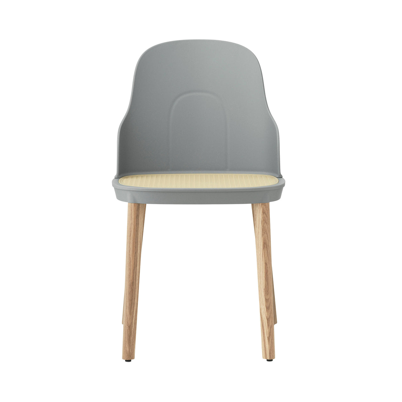 Allez Chair: Molded Wicker + Grey + Oak