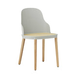 Allez Chair: Molded Wicker + Warm Grey + Oak
