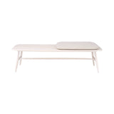 Von Bench with Pad: Stained Off White