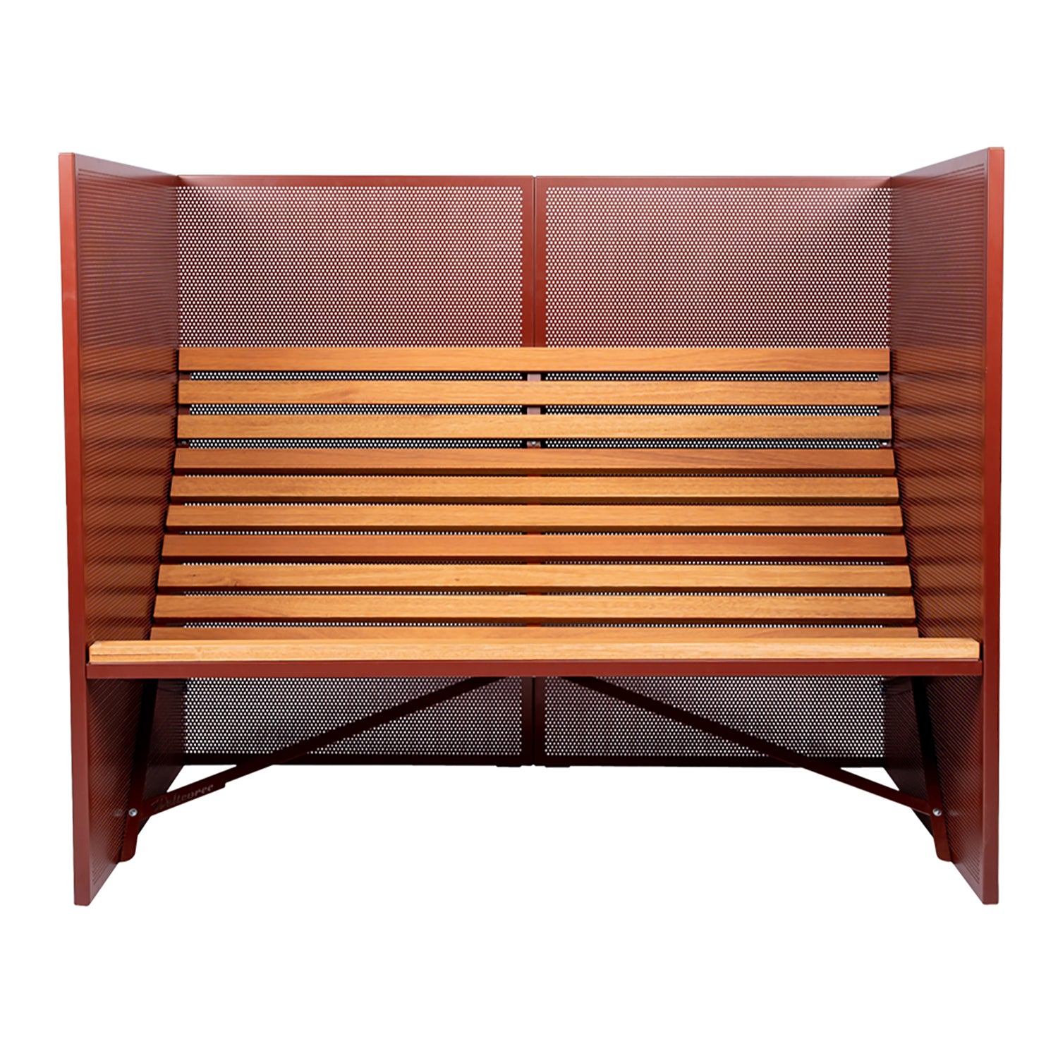 Patio Bench: High +  Oxide Red