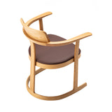 Bodleian Chair: Oiled Oak + Brown Leather