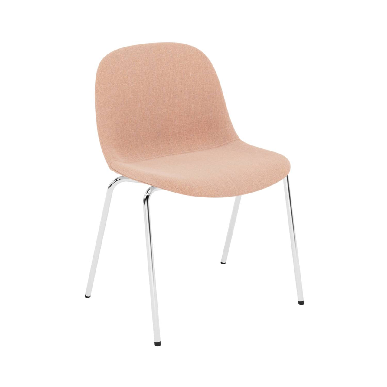 Fiber Side Chair: A-Base with Felt Glides + Recycled Shell + Upholstered