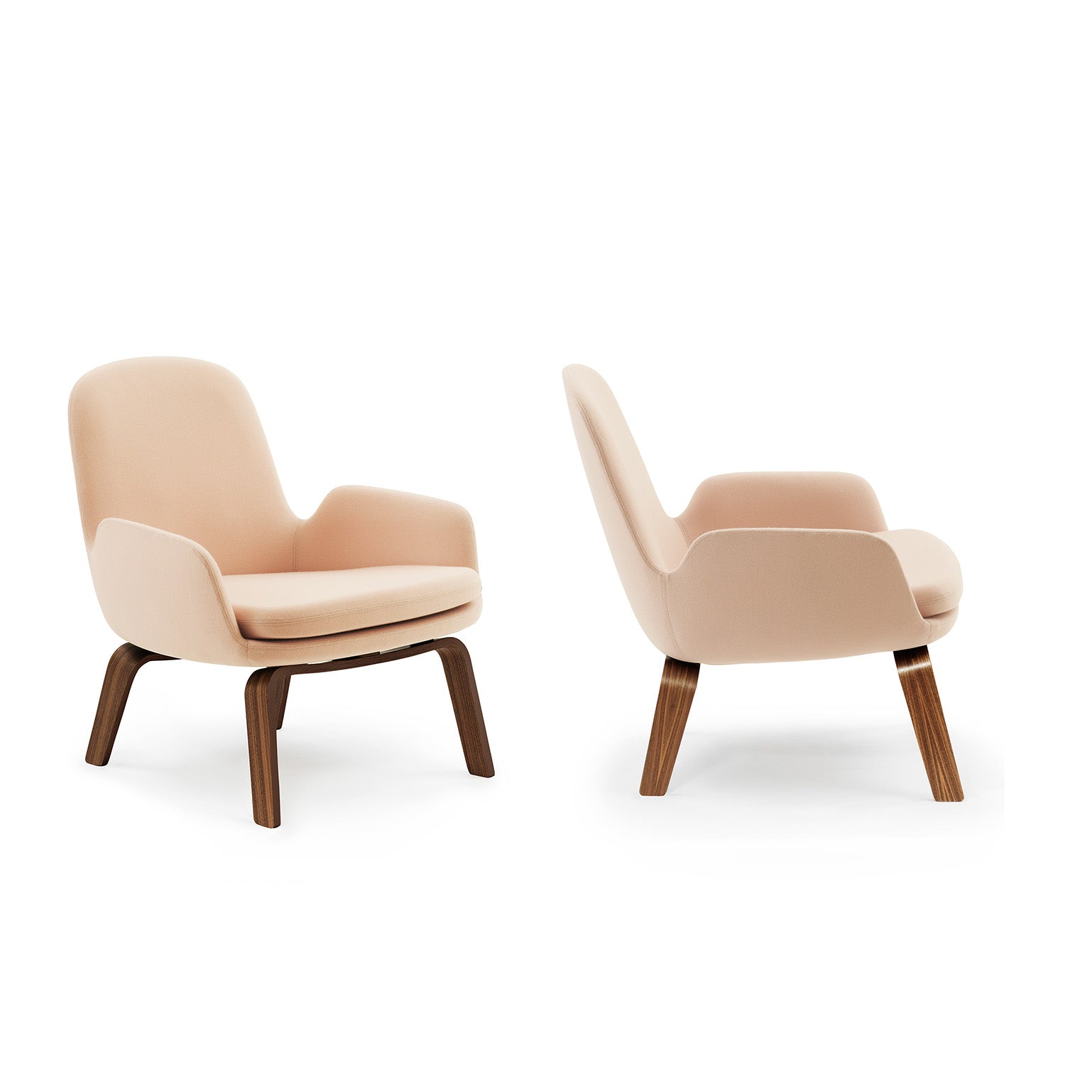 Era Lounge Chair: Low + Wood Base