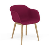 Fiber Armchair: Wood Base + Recycled Shell + Upholstered +  Oak