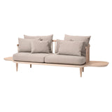 Fly Series SC3 Sofa: White Oiled Oak