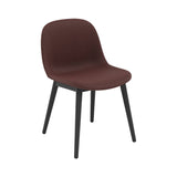 Fiber Side Chair: Wood Base + Recycled Shell + Upholstered + Black