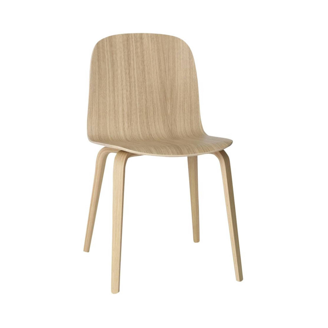 Visu Chair: Wood Base + Oak