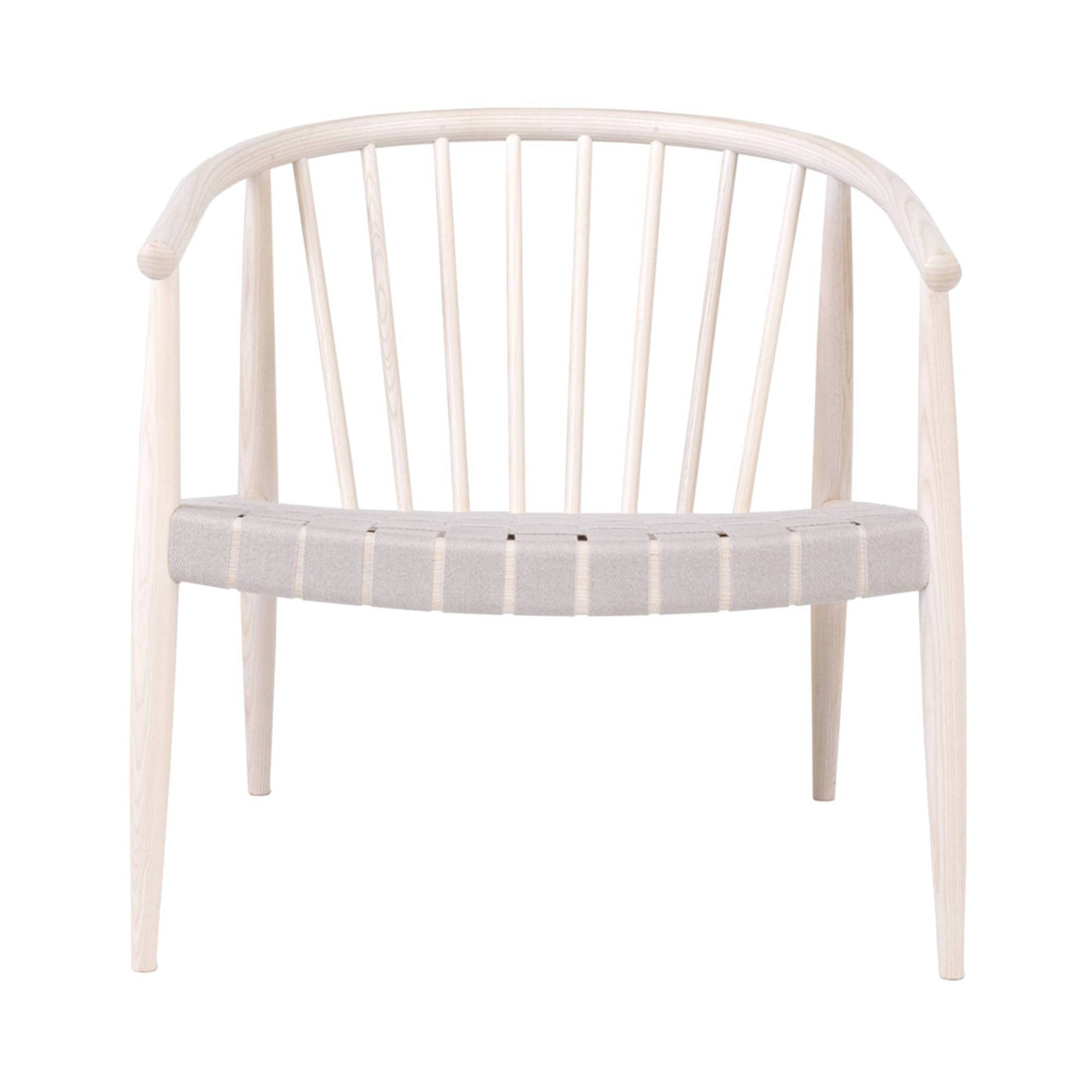 Reprise Chair: Webbed Seat + Stained Off White