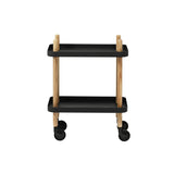 Block Table Cart: Black + Ash