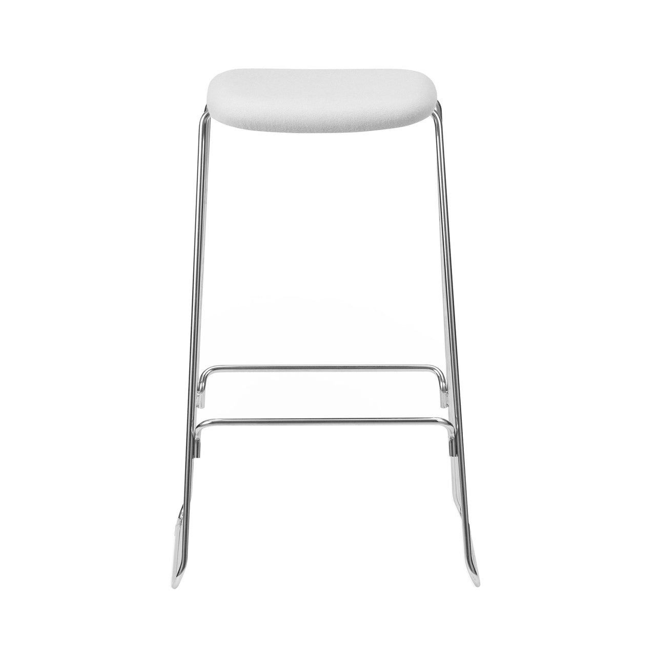 Just Bar + Counter Stool: Full Upholstered + Bar + Chrome