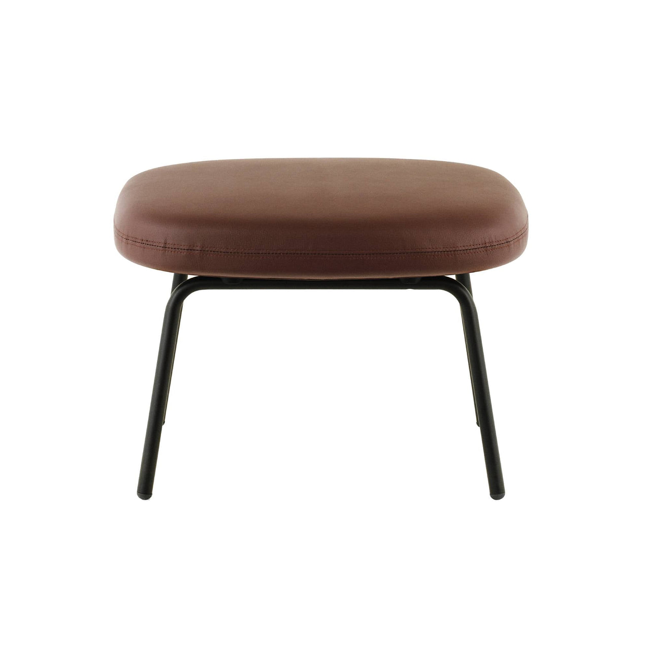 Era Footstool: Metal Base + Black Steel