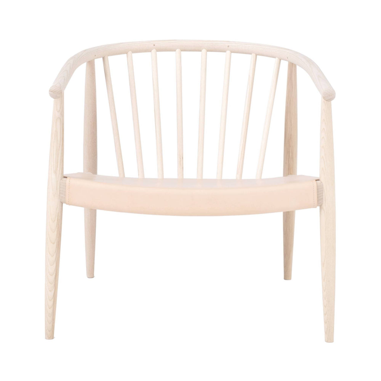 Reprise Chair: Hide Seat + Natural Ash