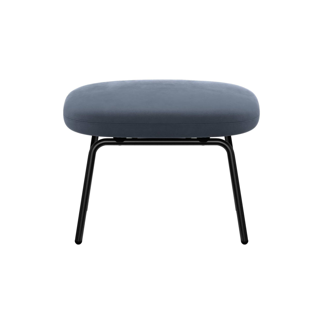 Era Footstool: Metal Base + Black Steel