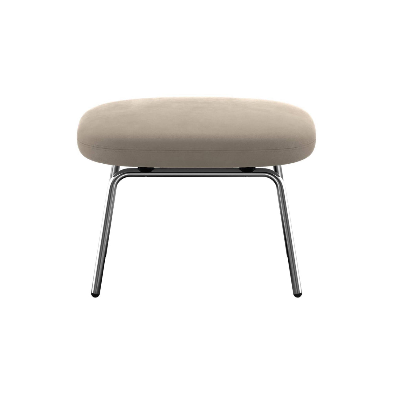 Era Footstool: Metal Base + Black Aluminum