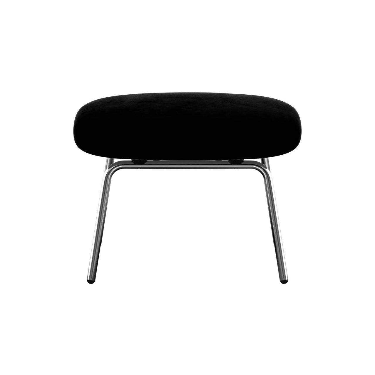 Era Footstool: Metal Base + Black Aluminum