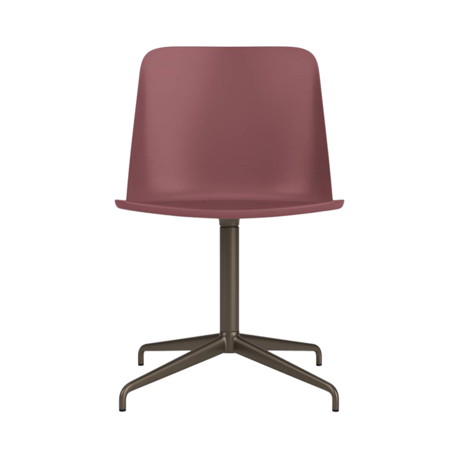 Rely Chair HW11: Red Brown + Bronzed