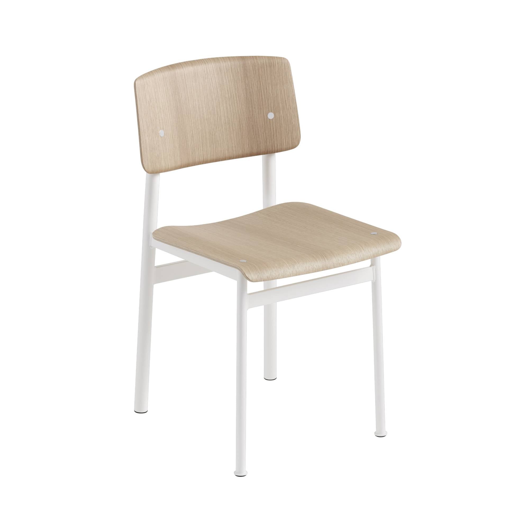 Loft Chair: White + Oak