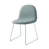3D Dining Chair: Sledge Base + Full Upholstery + Chrome
