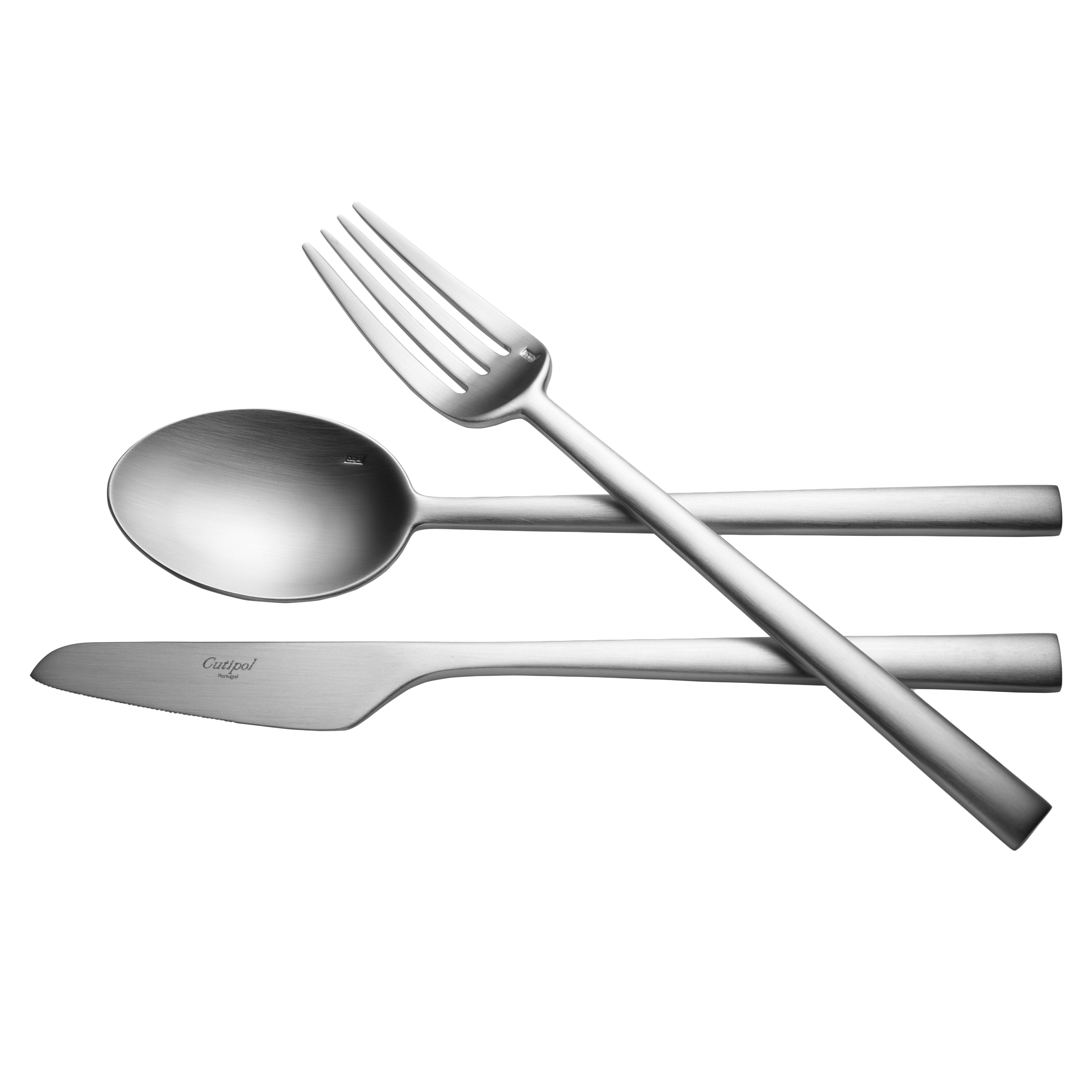 Rondo Flatware: Brushed Steel | Buy Cutipol online at A+R