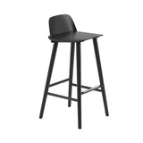 Nerd Bar + Counter Stool: Steel Footrest + Bar + Black